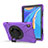 Silicone Matte Finish and Plastic Back Cover Case with Stand A01 for Huawei MediaPad M6 10.8 Purple