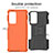 Silicone Matte Finish and Plastic Back Cover Case with Stand A01 for Motorola Moto Edge 20 Pro 5G