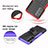 Silicone Matte Finish and Plastic Back Cover Case with Stand A01 for Motorola Moto Edge (2021) 5G