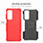 Silicone Matte Finish and Plastic Back Cover Case with Stand A01 for Motorola Moto Edge (2021) 5G