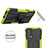 Silicone Matte Finish and Plastic Back Cover Case with Stand A01 for Motorola Moto Edge Lite 5G