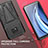 Silicone Matte Finish and Plastic Back Cover Case with Stand A01 for Motorola Moto G Power (2021)