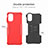 Silicone Matte Finish and Plastic Back Cover Case with Stand A01 for Motorola Moto G22