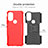 Silicone Matte Finish and Plastic Back Cover Case with Stand A01 for Motorola Moto G71 5G