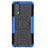 Silicone Matte Finish and Plastic Back Cover Case with Stand A01 for Realme 7