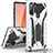 Silicone Matte Finish and Plastic Back Cover Case with Stand A01 for Samsung Galaxy Note 10 5G