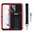 Silicone Matte Finish and Plastic Back Cover Case with Stand A01 for Samsung Galaxy S21 FE 5G