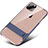 Silicone Matte Finish and Plastic Back Cover Case with Stand A02 for Apple iPhone 11 Pro Blue