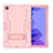 Silicone Matte Finish and Plastic Back Cover Case with Stand A02 for Samsung Galaxy Tab A7 4G 10.4 SM-T505