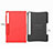 Silicone Matte Finish and Plastic Back Cover Case with Stand A02 for Samsung Galaxy Tab S6 10.5 SM-T860