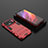 Silicone Matte Finish and Plastic Back Cover Case with Stand A02 for Xiaomi Mi 11 Ultra 5G