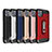 Silicone Matte Finish and Plastic Back Cover Case with Stand A03 for Apple iPhone 11 Pro