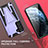 Silicone Matte Finish and Plastic Back Cover Case with Stand A03 for Samsung Galaxy S21 5G