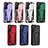 Silicone Matte Finish and Plastic Back Cover Case with Stand A03 for Samsung Galaxy S21 5G