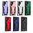 Silicone Matte Finish and Plastic Back Cover Case with Stand A03 for Samsung Galaxy S21 Ultra 5G