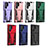 Silicone Matte Finish and Plastic Back Cover Case with Stand A03 for Samsung Galaxy S23 Ultra 5G