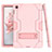 Silicone Matte Finish and Plastic Back Cover Case with Stand A03 for Samsung Galaxy Tab S5e 4G 10.5 SM-T725