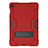 Silicone Matte Finish and Plastic Back Cover Case with Stand A03 for Samsung Galaxy Tab S5e 4G 10.5 SM-T725 Red