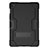 Silicone Matte Finish and Plastic Back Cover Case with Stand A03 for Samsung Galaxy Tab S5e Wi-Fi 10.5 SM-T720 Black