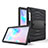 Silicone Matte Finish and Plastic Back Cover Case with Stand A03 for Samsung Galaxy Tab S6 10.5 SM-T860