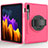 Silicone Matte Finish and Plastic Back Cover Case with Stand A03 for Samsung Galaxy Tab S7 11 Wi-Fi SM-T870 Hot Pink