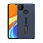 Silicone Matte Finish and Plastic Back Cover Case with Stand A03 for Xiaomi Redmi 9 India Blue