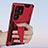 Silicone Matte Finish and Plastic Back Cover Case with Stand A04 for Samsung Galaxy S23 Ultra 5G