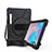 Silicone Matte Finish and Plastic Back Cover Case with Stand A04 for Samsung Galaxy Tab S6 10.5 SM-T860