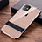 Silicone Matte Finish and Plastic Back Cover Case with Stand A06 for Apple iPhone 11