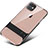 Silicone Matte Finish and Plastic Back Cover Case with Stand A06 for Apple iPhone 11