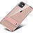 Silicone Matte Finish and Plastic Back Cover Case with Stand A06 for Apple iPhone 11 Rose Gold