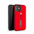 Silicone Matte Finish and Plastic Back Cover Case with Stand A07 for Apple iPhone 11