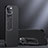 Silicone Matte Finish and Plastic Back Cover Case with Stand A08 for Apple iPhone 14