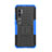Silicone Matte Finish and Plastic Back Cover Case with Stand D01 for Xiaomi Mi Note 10
