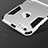 Silicone Matte Finish and Plastic Back Cover Case with Stand for Apple iPhone 6S Plus