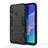 Silicone Matte Finish and Plastic Back Cover Case with Stand for Huawei Honor 9C