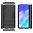 Silicone Matte Finish and Plastic Back Cover Case with Stand for Huawei Honor 9C