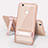 Silicone Matte Finish and Plastic Back Cover Case with Stand for Huawei Honor Note 8 Rose Gold