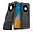 Silicone Matte Finish and Plastic Back Cover Case with Stand for Huawei Mate 40