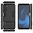 Silicone Matte Finish and Plastic Back Cover Case with Stand for Huawei Mate 40 Lite 5G
