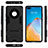 Silicone Matte Finish and Plastic Back Cover Case with Stand for Huawei Mate 40 Pro+ Plus