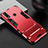 Silicone Matte Finish and Plastic Back Cover Case with Stand for Huawei Y8s