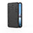 Silicone Matte Finish and Plastic Back Cover Case with Stand for LG G7 Black