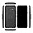Silicone Matte Finish and Plastic Back Cover Case with Stand for LG G8X ThinQ