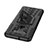 Silicone Matte Finish and Plastic Back Cover Case with Stand for LG K51