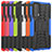 Silicone Matte Finish and Plastic Back Cover Case with Stand for Motorola Moto Edge 20 5G