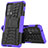 Silicone Matte Finish and Plastic Back Cover Case with Stand for Motorola Moto Edge S Pro 5G