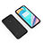 Silicone Matte Finish and Plastic Back Cover Case with Stand for OnePlus 7