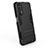 Silicone Matte Finish and Plastic Back Cover Case with Stand for Realme 7