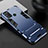 Silicone Matte Finish and Plastic Back Cover Case with Stand for Realme 7i